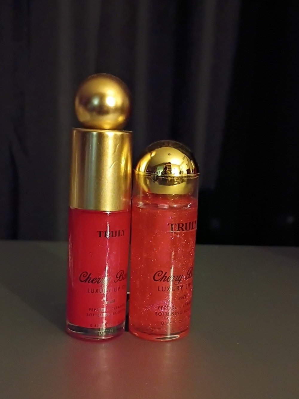 TRULY Cherry Baby Lip Gloss Duo in Red and Sheer Sparkle